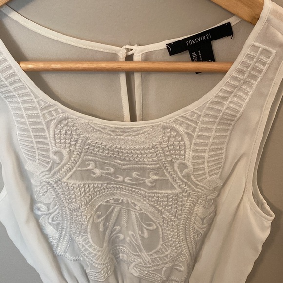 White Sheer Dress - Picture 2 of 4